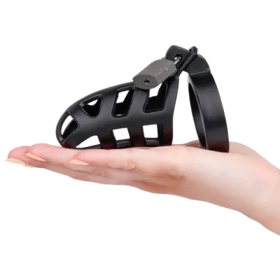 Torment Stainless Steel Black Matte Chastity Cage