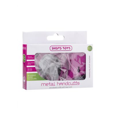 Metal Handcuffs Pink Bondage Restraints