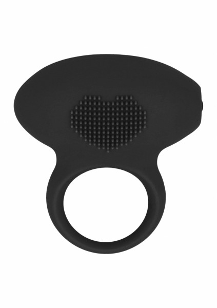 BARON vibrating cockring - Black - Cock And Ball Ring