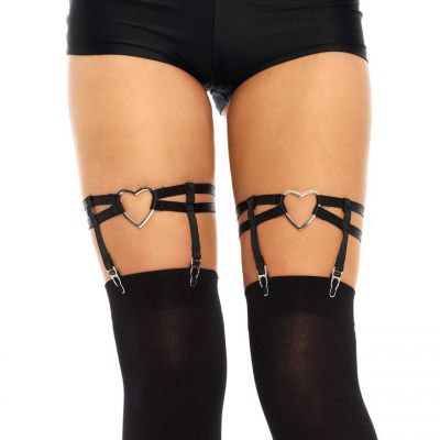 Leg Avenue Dual Strap Heart Garters