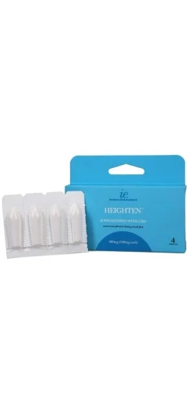 Heighten - Suppositories with CBD - 400mg (100mg each) - 4 pieces — image 4 of 6