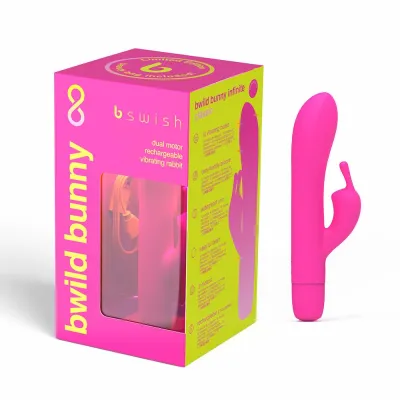 Rabbit Vibrators B Swish Bwild Bunny Infinite Limited Edition Vibrator Sunset Pink