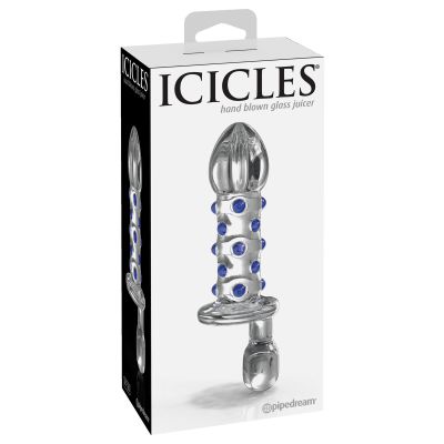 3 9 Ribbed Glass Dildo