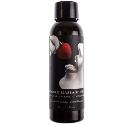 Earthly Body Strawberry Edible Massage Oil 60ml
