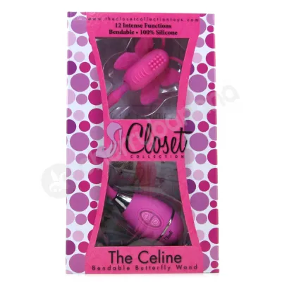 The Celine Pink Butterfly Wand Vibrator