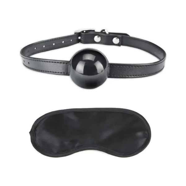 Lux Fetish Silicone Ball Gag Black O/S — image 7 of 11