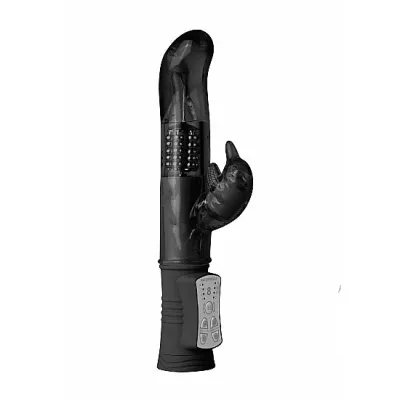 BRIE dolphin vibrator rotating dual motors Black