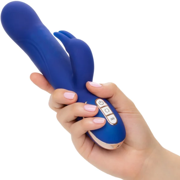 Jack Rabbit Signature Silicone Rotating Beaded Rabbit Dual Stimulation Vibrator by CalExotics