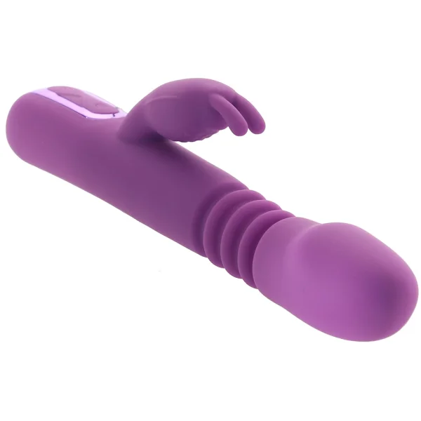 Jack Rabbit Elite Thrusting Rabbit Silicone Rechargeable Dual Stimulation Vibrator By CalExotics