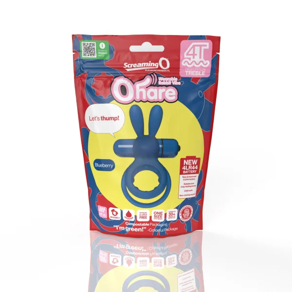 Screaming O 4t - Ohare Wearable Rabbit Vibe -  Blueberry