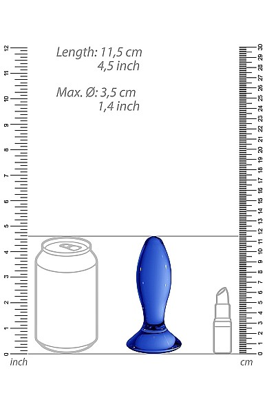 4.5" Follower Glass Butt Plug