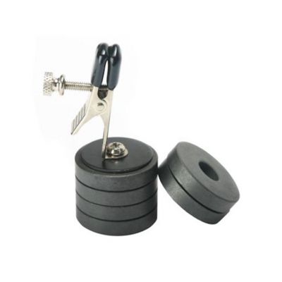 Nipple Clip W Magnet Weights Black