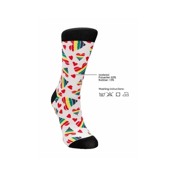 Shots Socks Happy Hearts M/l