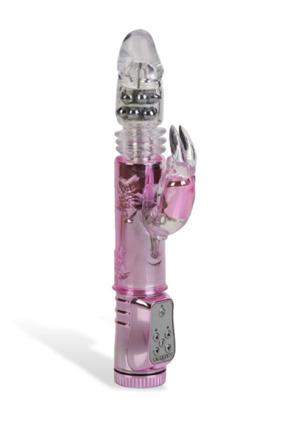 California Exotic Thrusting & Rotating 10.6" Beaded Rabbit Vibrator