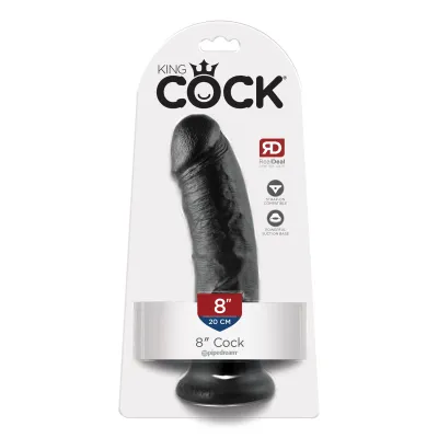 King Cock 8 Inch Cock Black
