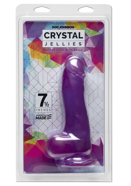 Crystal Jellies 7.5 inch Master Cock with Balls