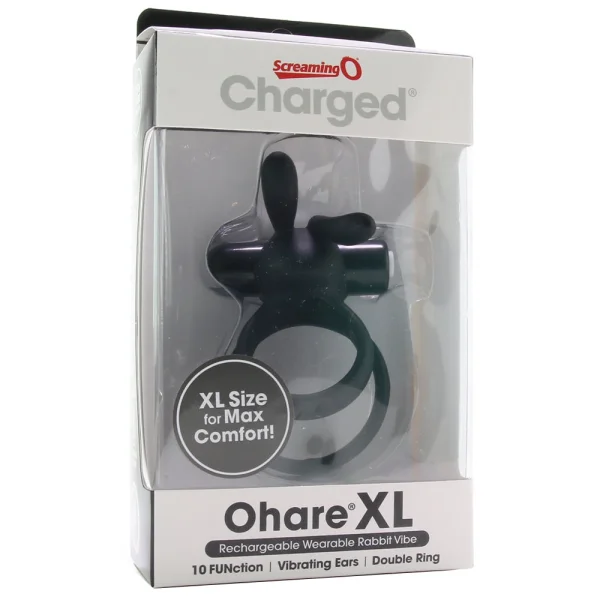 Charged Ohare XL Wearable Rabbit Vibe - Black - Each