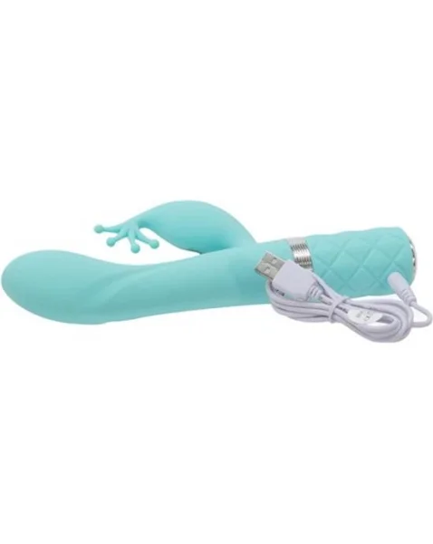 Pillow Talk Kinky Vibrator - Teal - 8.5 Inch