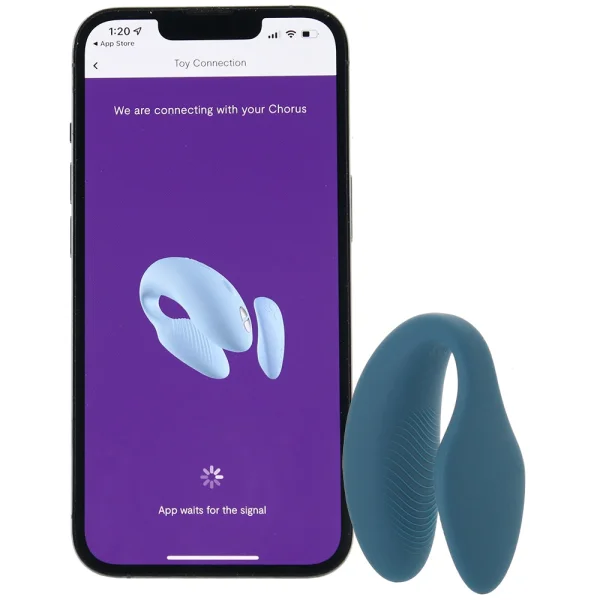 We-Vibe Sync Rechargeable Silicone Remote & App Controlled Couples Vibrator - Green Velvet