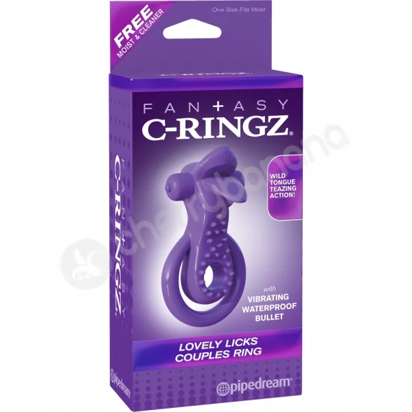 Fantasy C-ringz Purple Lovely Licks Couples Ring