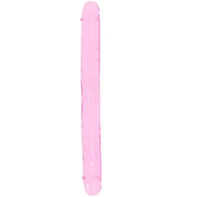 RealRock Crystal Clear Jelly 13 Inch Double Dildo