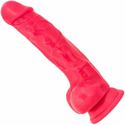 Ruse Hypnotize Silicone Suction Cup Dildo by Blush Novelties Cerise