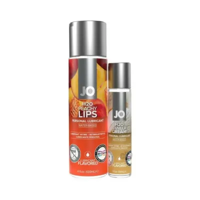 Jo H20 Peaches Lips 4 Oz Vanilla Cream 1 Oz