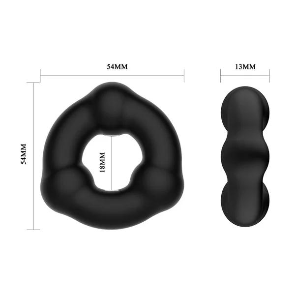 Super Soft Silicone 3 Bead Cockring — image 10 of 11