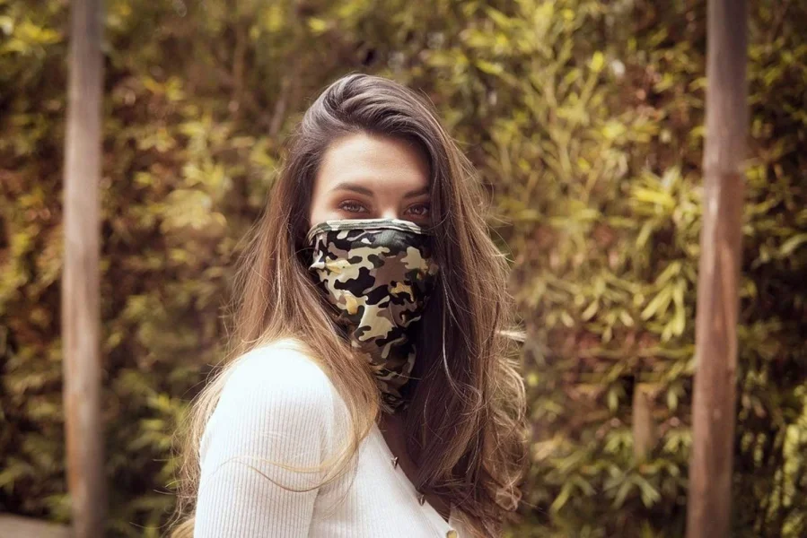 Face- Neck Bandana - Camouflage Print - One Size