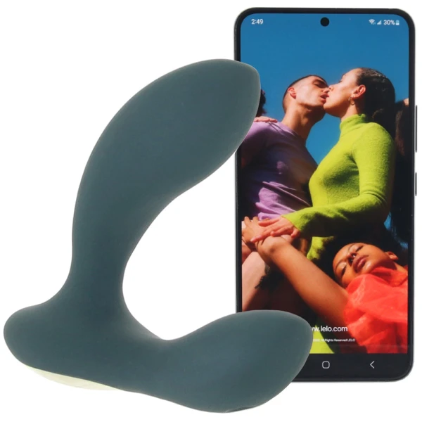 LELO HUGO 2 Rechargeable Waterproof Silicone App Controlled Prostate Massager - Green