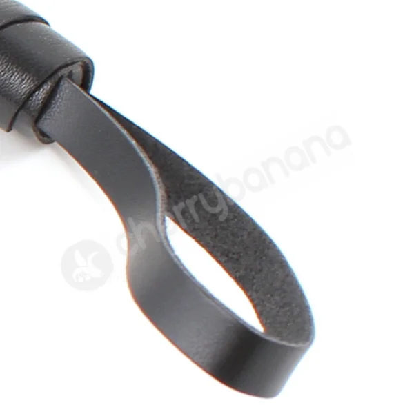 Cherry Banana Dare Black Faux Leather Flogger
