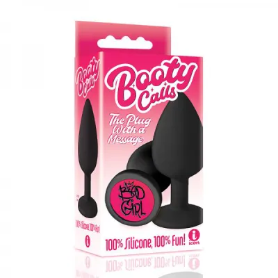 The 9 s Booty Call Silicone Butt Plug Black Bad Girl