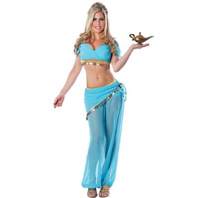 I Dream Of Genie Costume Blue One Size