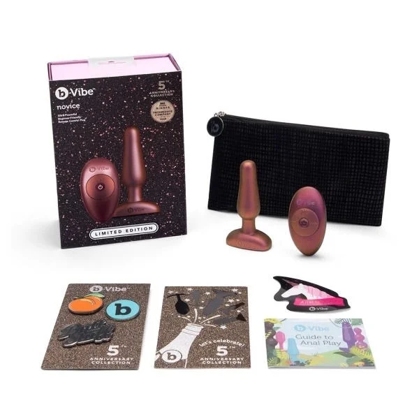 b-Vibe Novice Vibrating Butt Plug Galaxy Plum