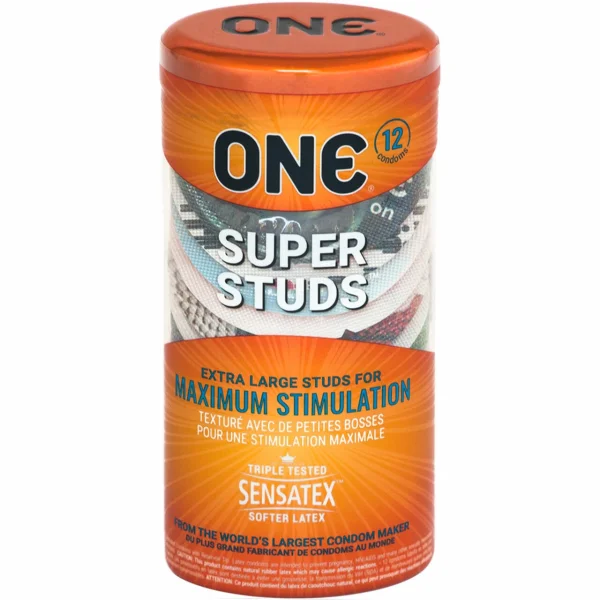 ONE Super Studs Condoms - 12 Pack