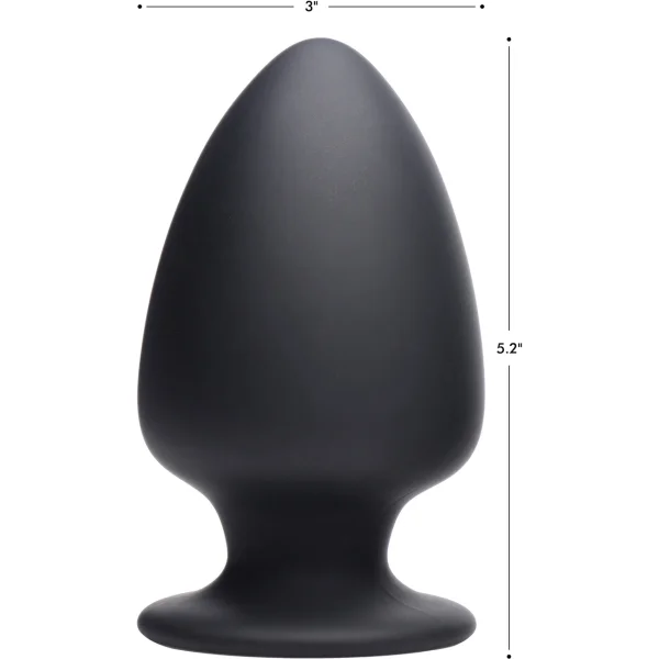 Squeeze-It Squeezable Silicone Anal Plug, Large - Black — image 6 of 6