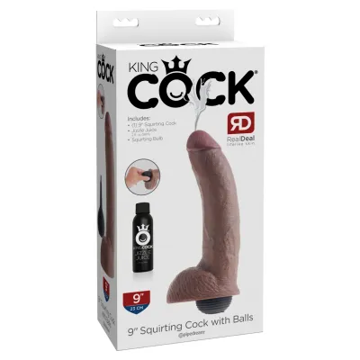 King Cock 9 Squirting Cock Brown