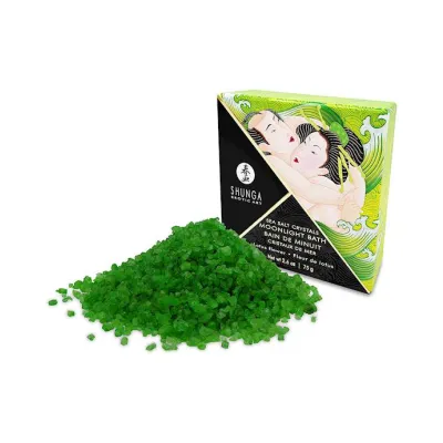 Shunga Moonlight Bath Sea Salt Lotus Flower Crystals 75g