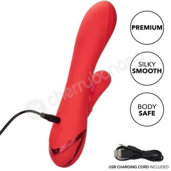 California Dreaming Palisades Passion Heated Vibrator With Side to Side Clit Stimulation