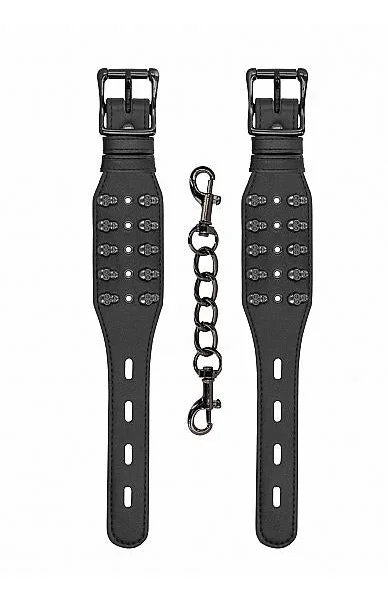 Ouch! Skulls And Bones Handcuffs With Skulls Black