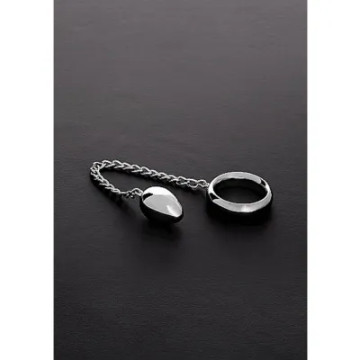 Donut C ring Anal Egg With Chain Silver 8 5 Inch