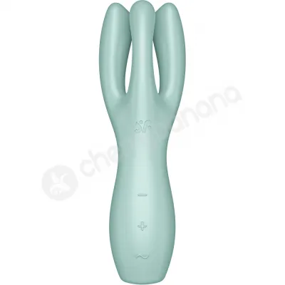 Satisfyer Threesome 3 Teal Triple Head Vibrating Stimulator