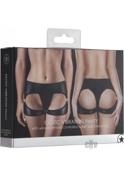 Exotic Vibrating Panty Black O/S