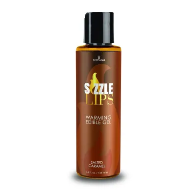 Sizzle Lips Warming Edible Gel Salted Caramel 4 2 Fl Oz 125 ml