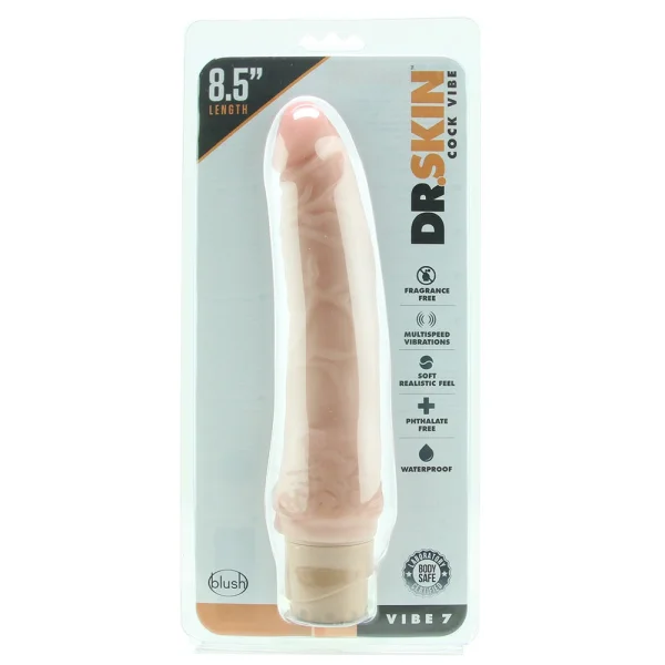 Dr. Skin Cock Vibe 7 Vibrating Cock 8.5 Inches