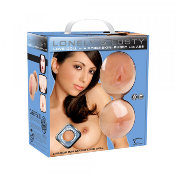 Lonely Lusty Inflatable Love Doll With Cyberskin Pussy And Ass