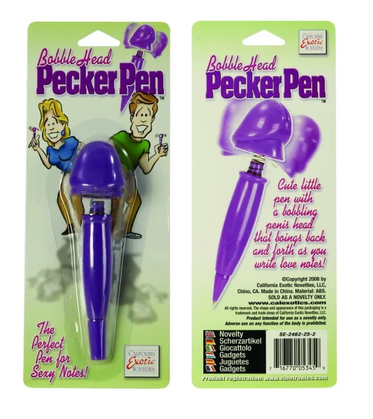 Bobble Head Pecker Pen
