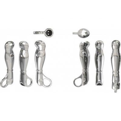 FORTIS Aluminium Vibrating Prostate Massager Silver Prostate Massage