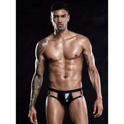 Bondara Edge Men s Wet Look O Ring Jock Strap