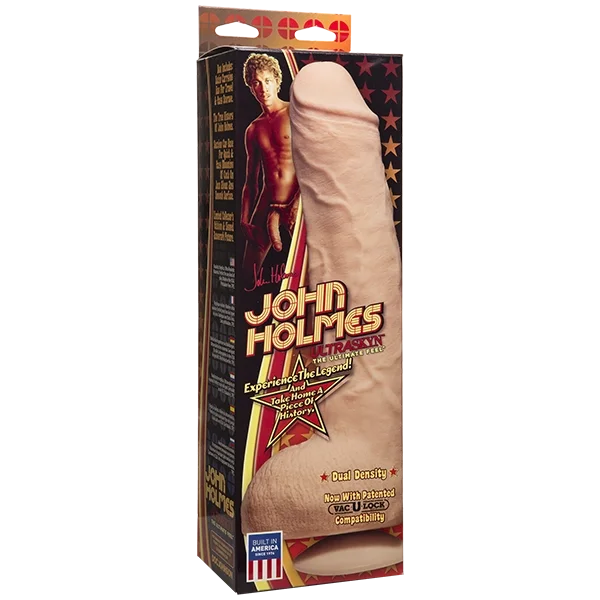 John Holmes ULTRASKYN Realistic Cock With Removable Vac-U-Lock Suction Cup By Doc Johnson